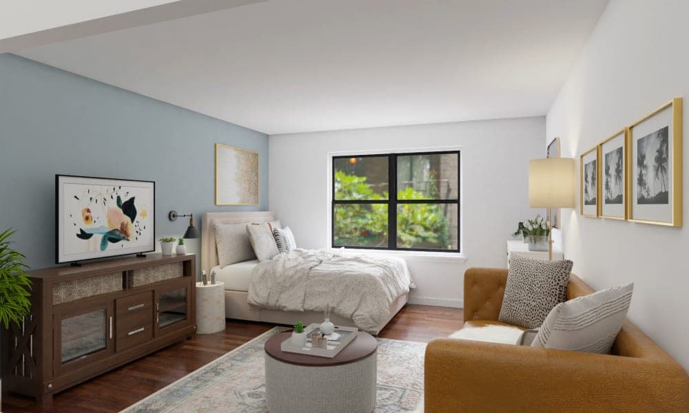 A Cozy & Summery Transitional Studio