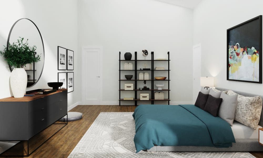 A Teal Classic Bedroom