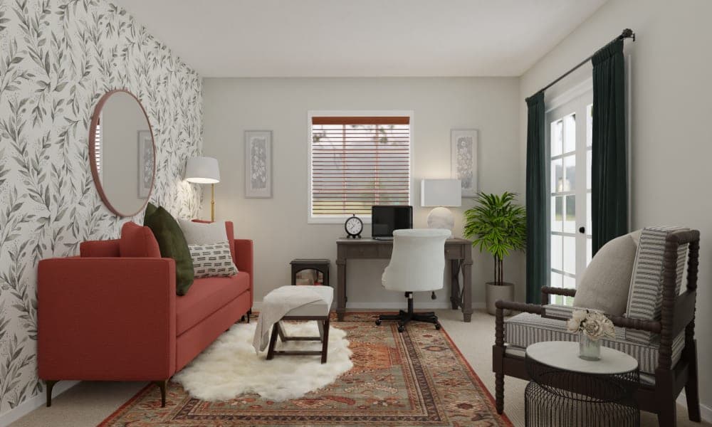 A Traditional English Cottage Home Office