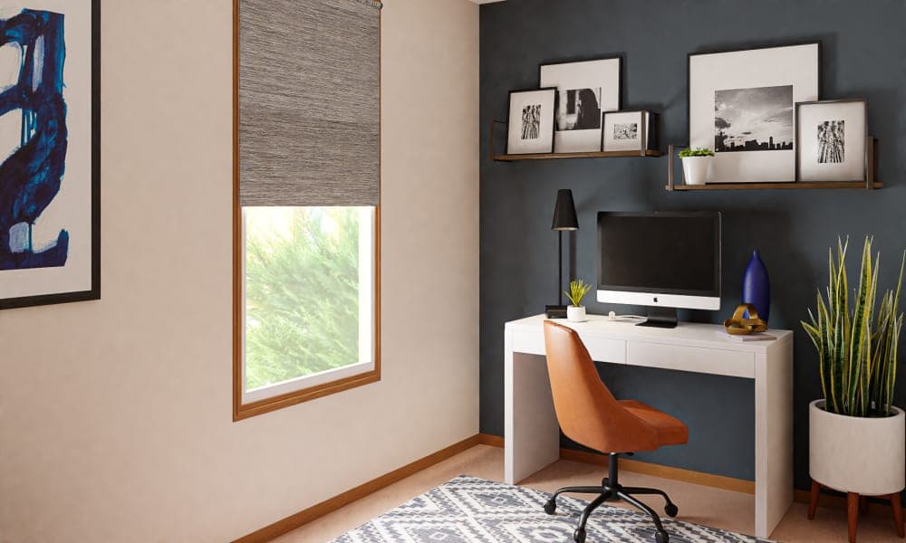 A Modern Home Office Overflowing With Patterns