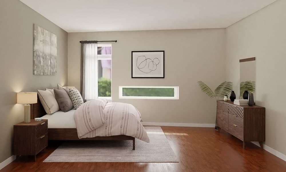 A Homely & Cozy Transitional Bedroom