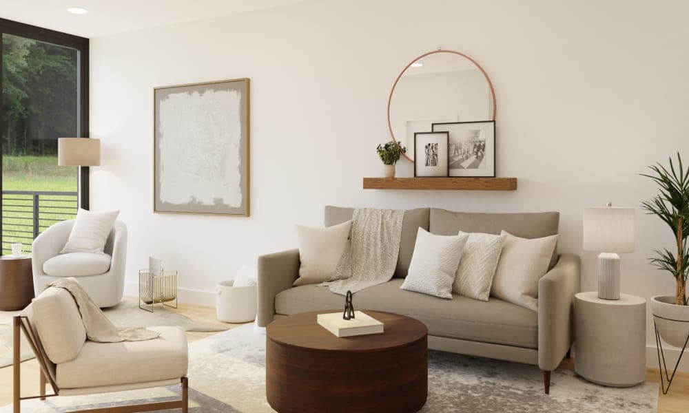 A Romantic Contemporary Living Room For Date Nights