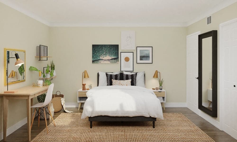 A Jute Boho Bedroom For A Guest