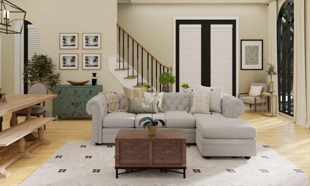 A Fabulous French Country Living-Dining Room