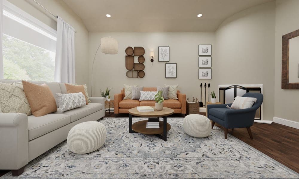 Kid-Friendly & Chic Living Area