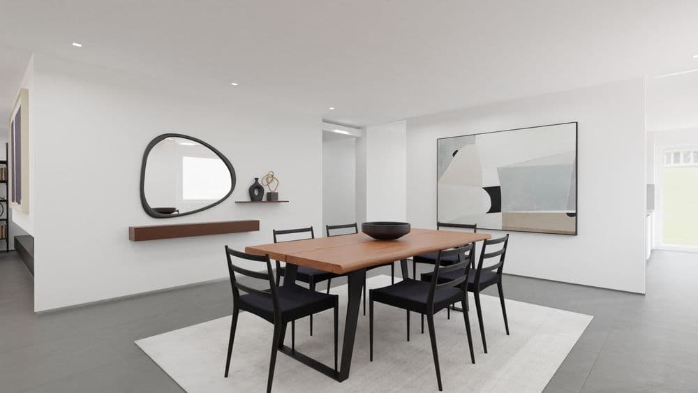 Contemporary Rustic Open Living Area with Black Accents Gallery, Image 2