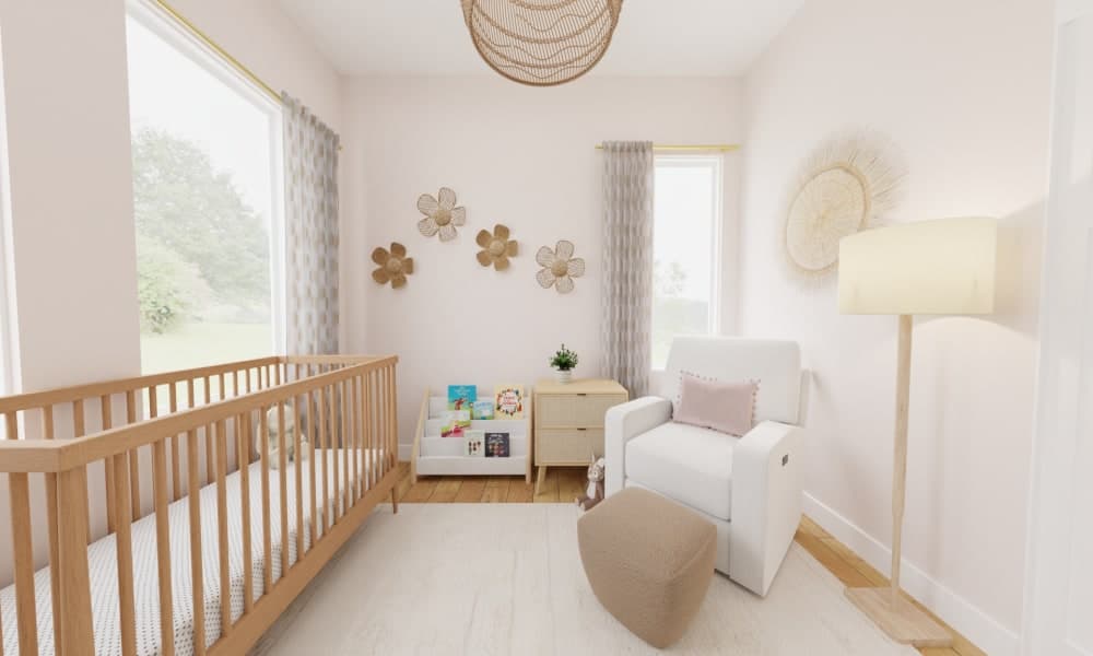 A Neutral Nursery with Boho Touches