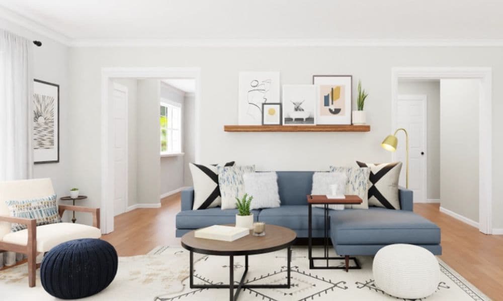 Next in Style - Charming Family Living Room Makeover by Spacejoy