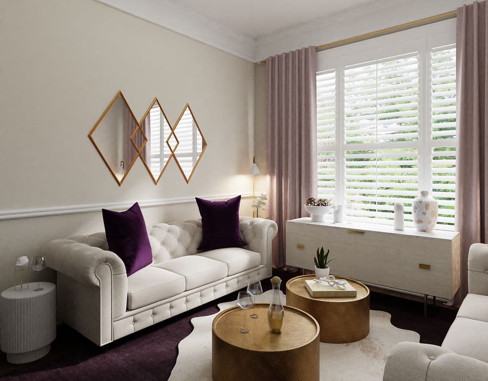 A Classic Glam Living Room Filled With Royalty Gallery, Image 3