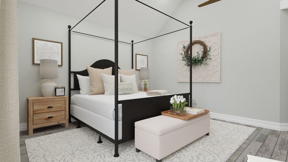 Bedroom Farmhouse with Canopy Bed Gallery, Image 3