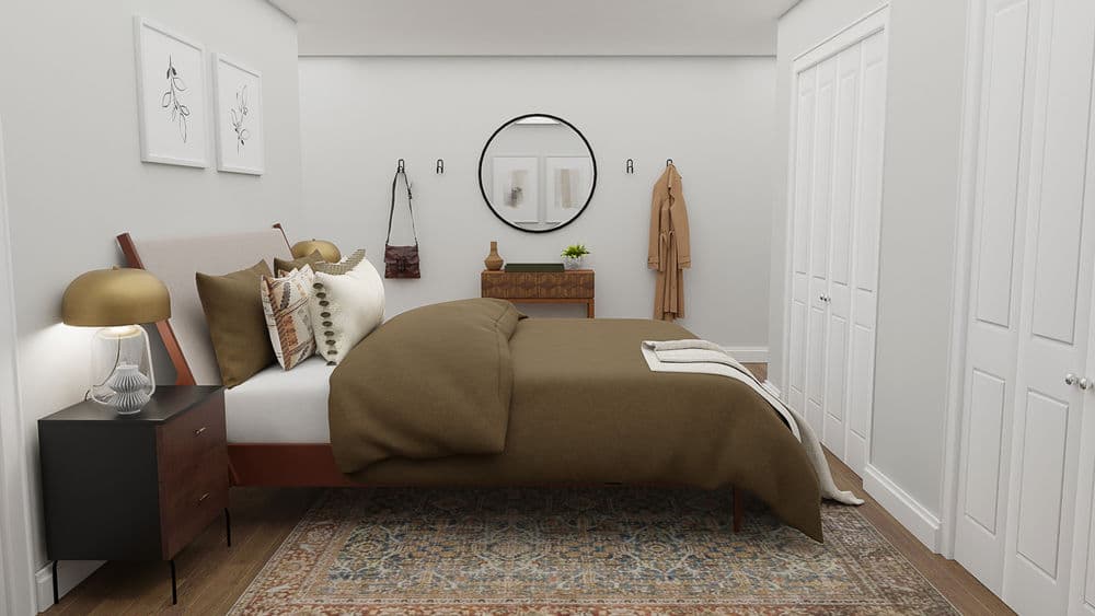 Mid-Century Industrial Bedroom In Rust Tones Gallery, Image 3