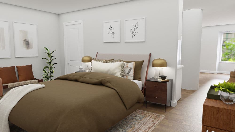 Mid-Century Industrial Bedroom In Rust Tones Gallery, Image 5