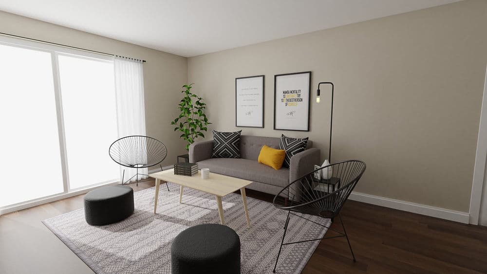 This Minimalist Industrial living room that proves less is more! Gallery, Image 2