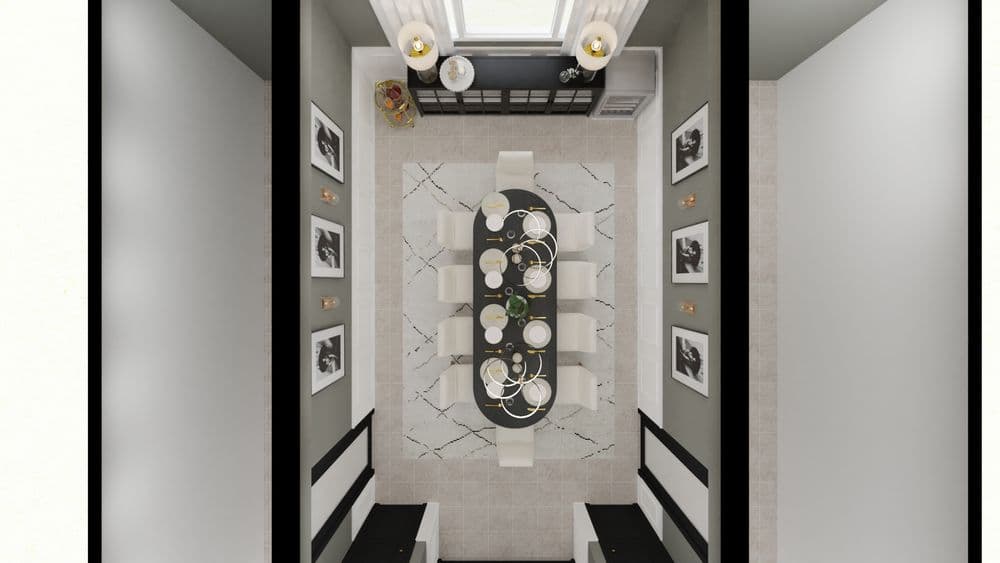 Classic Elegant Dining Room with Warm Tones Gallery, Image 4