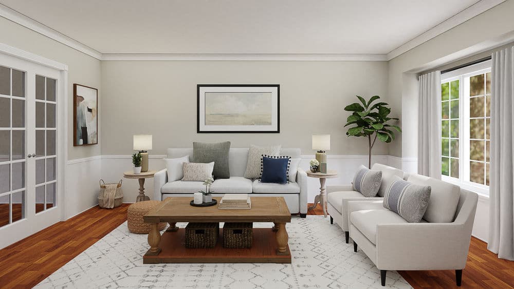 Classic Living Room with Cozy Decor & Gallery Wall Gallery, Image 2