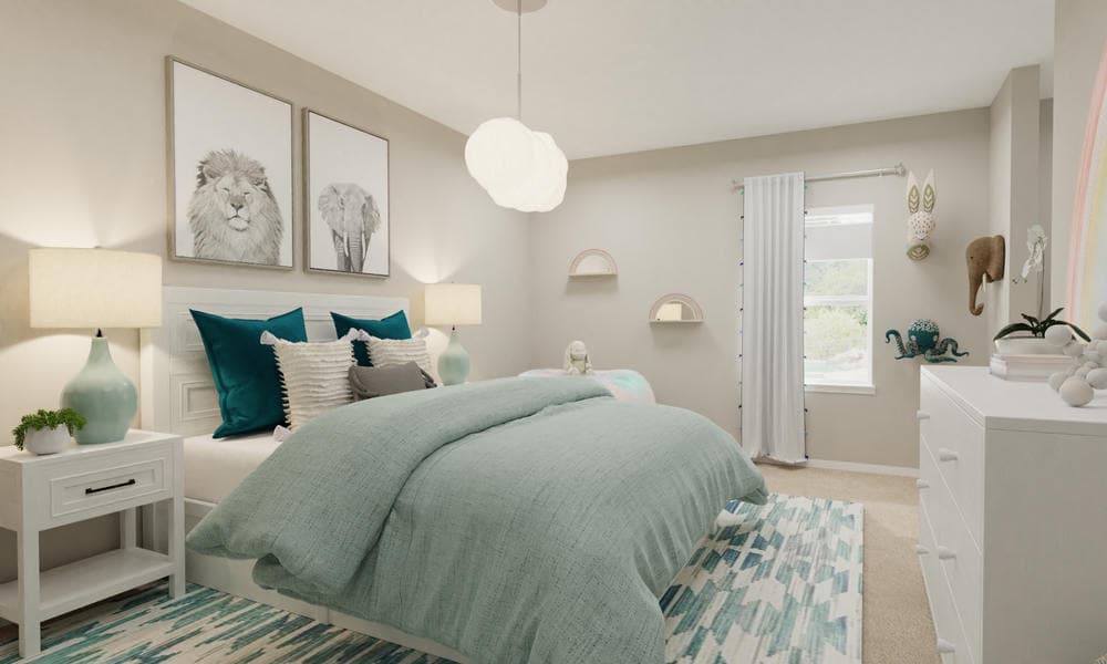 Cozy Bedroom Modern Eclectic with Playful Elements