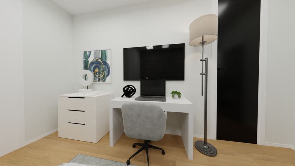 Cozy Bedroom Modern Elegant with Patterned Wall Gallery, Image 4