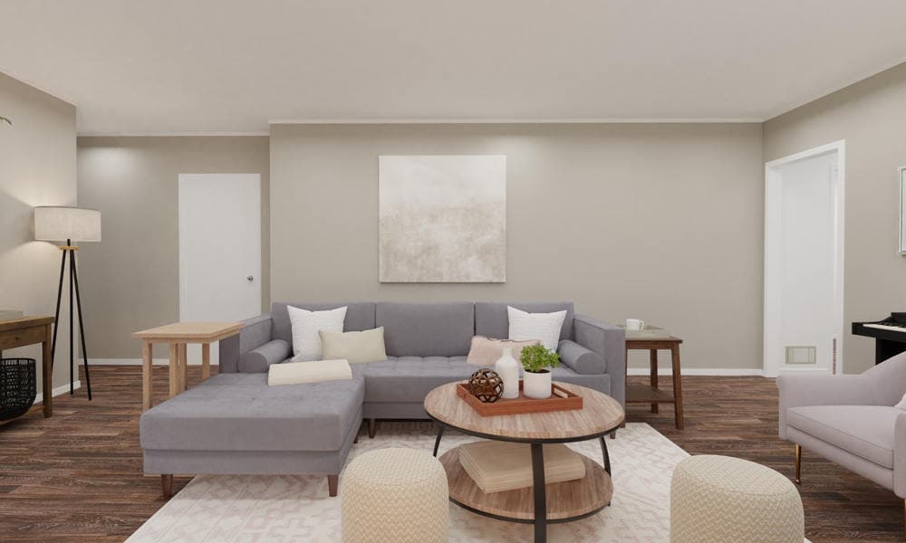 Cozy Living Room Design with Sectional Sofa