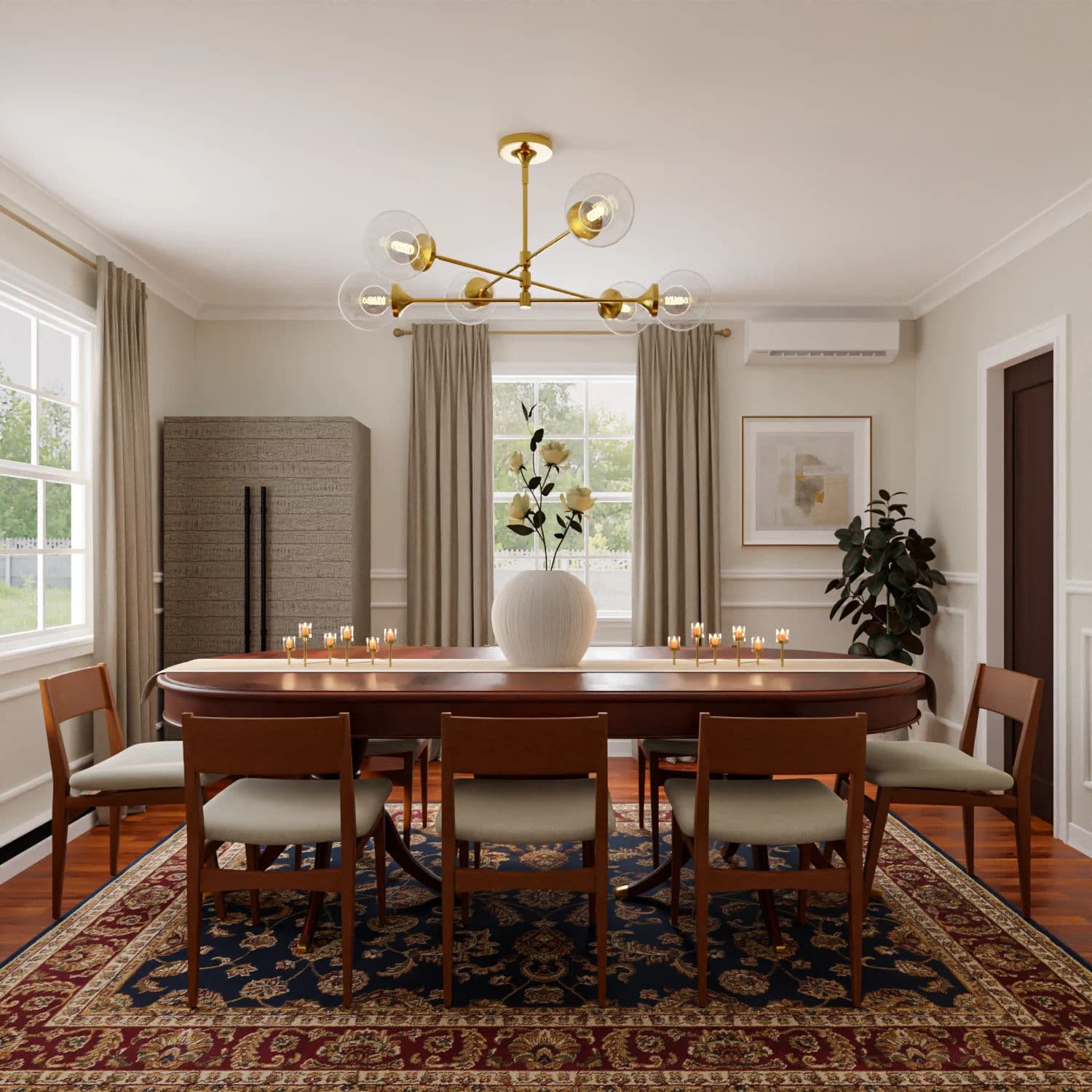 Dining Room design after designing with Spacejoy