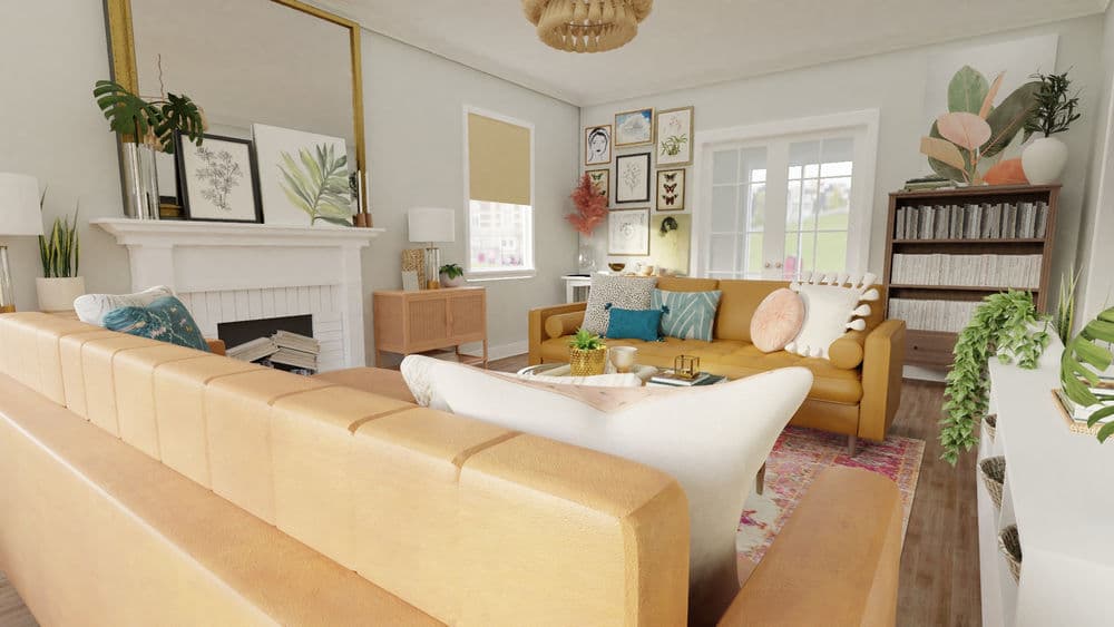 Eclectic Boho Living Room with Cozy Seating Gallery, Image 2