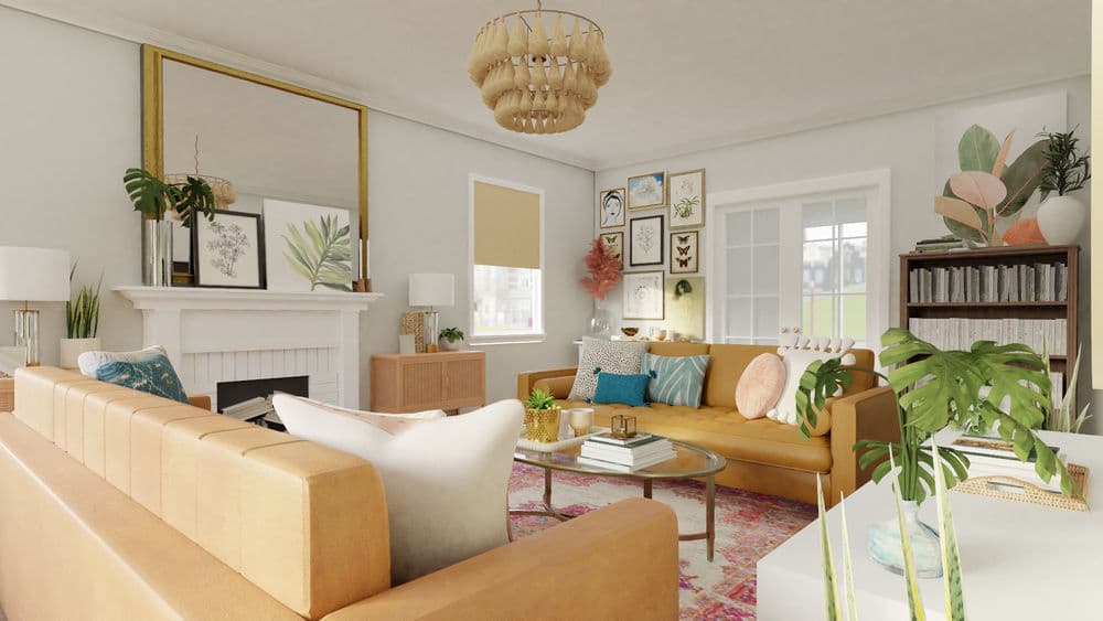 Eclectic Boho Living Room with Cozy Seating Gallery, Image 5