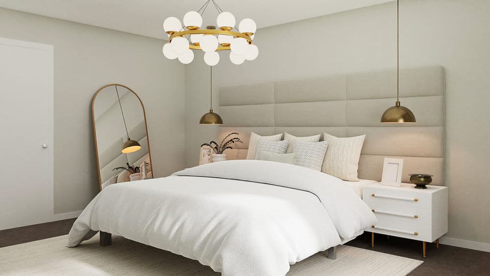 Elegant Bedroom with Brass Accents Gallery, Image 4