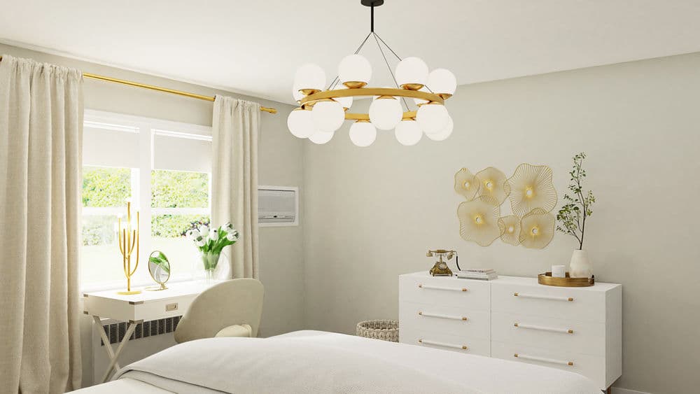 Elegant Bedroom with Brass Accents Gallery, Image 5