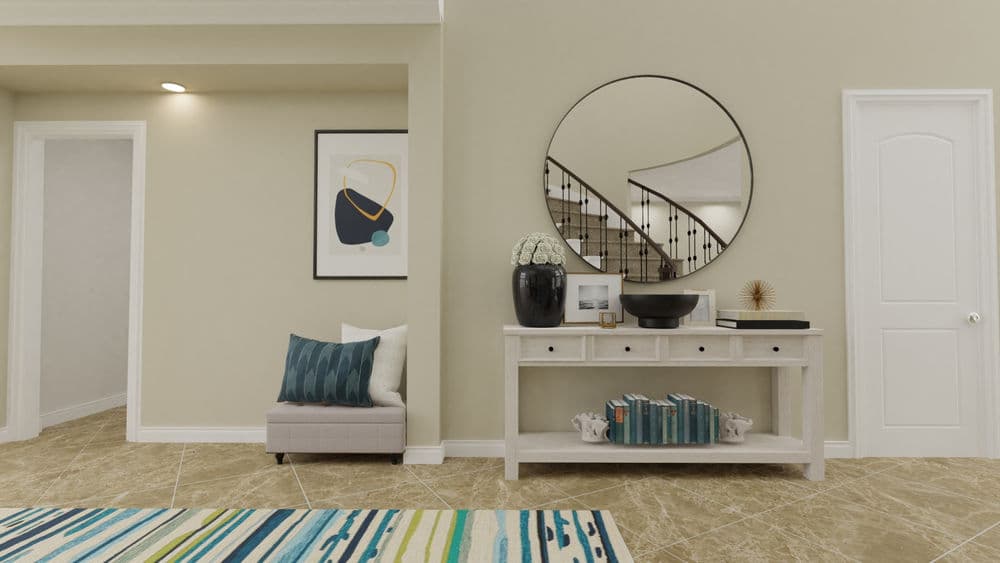 Elegant Foyer Design with Stylish Seating Area Gallery, Image 4