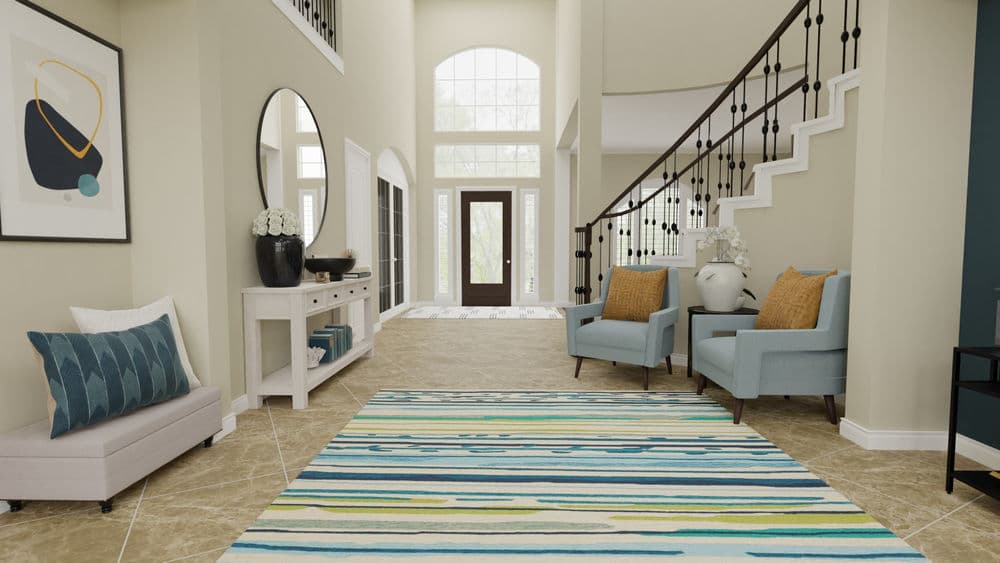 Elegant Foyer Design with Stylish Seating Area Gallery, Image 5