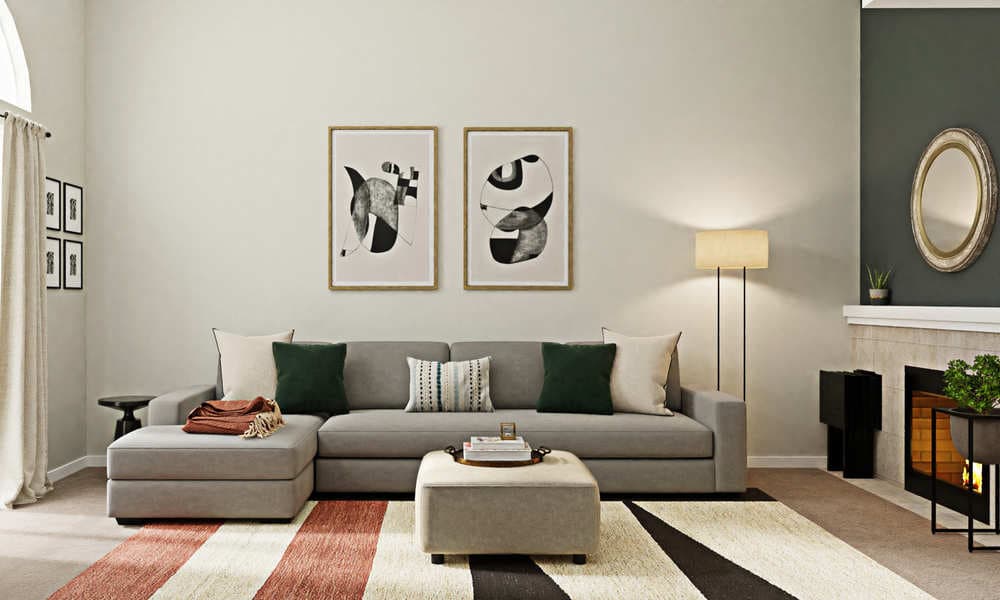 Elegant Living Room with Cozy Seating Area