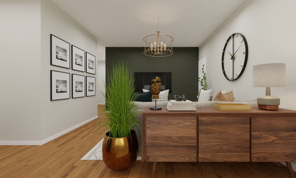 Elegant Living Room with Warm Earthy Tones