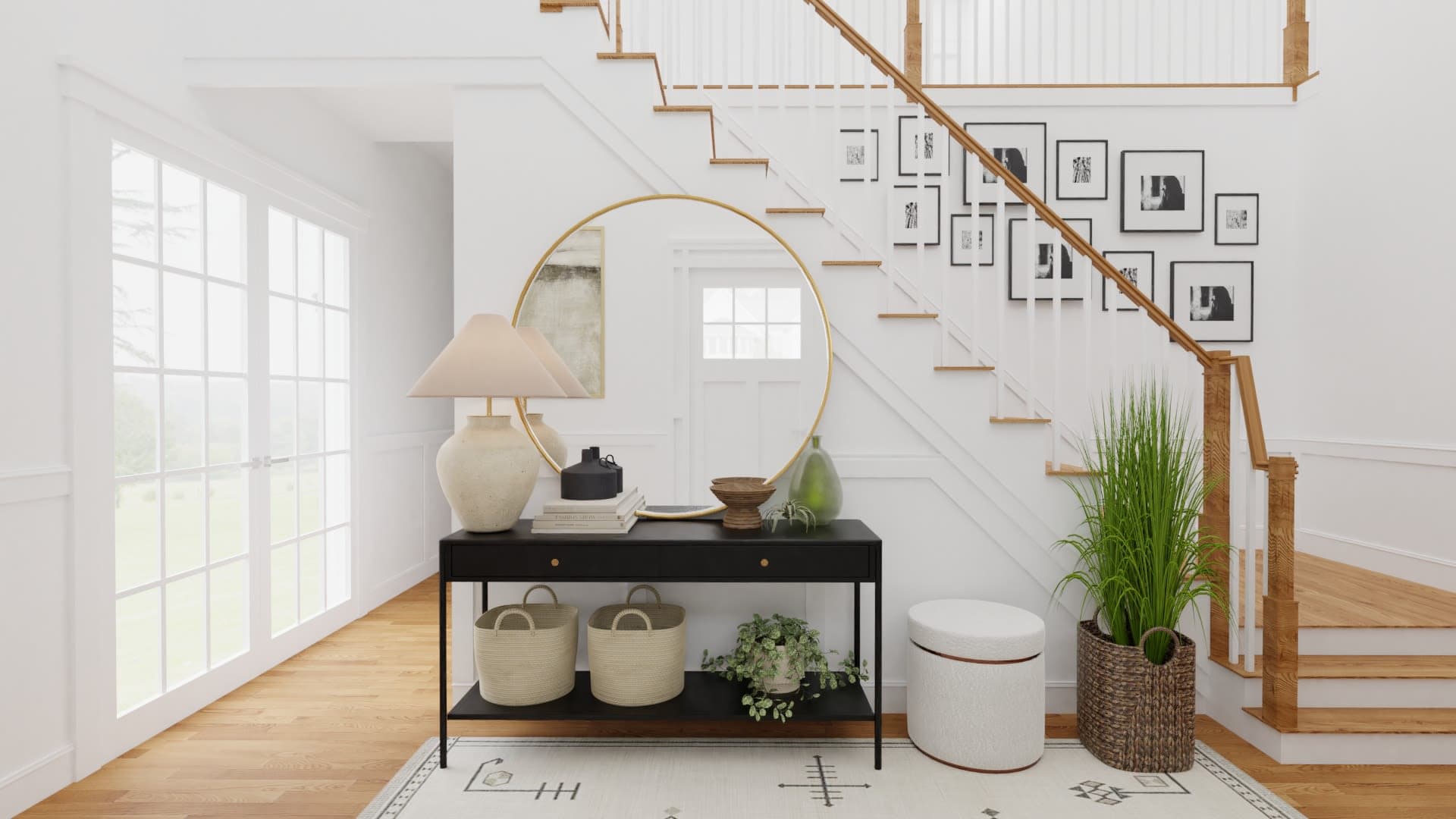 Entryway design after designing with Spacejoy