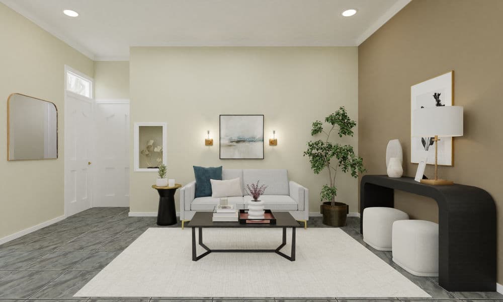 Entryway: Modern Elegant with a Warm Touch