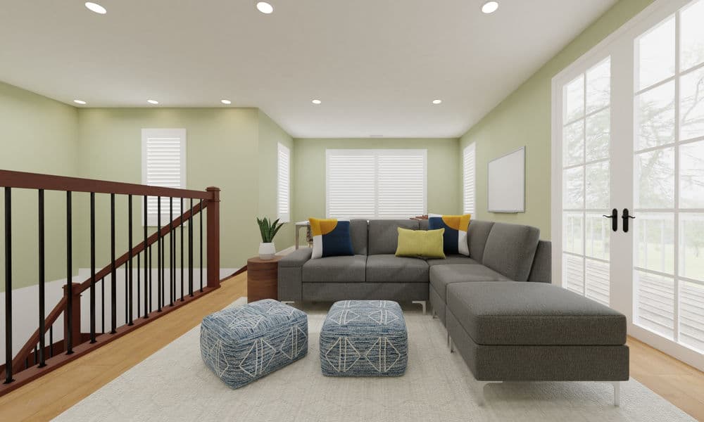 Family Living Room: Modern Style with Sectional Sofa