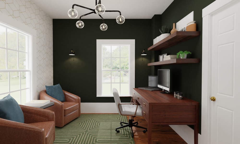 Home Office: Industrial Style with Rustic Accents
