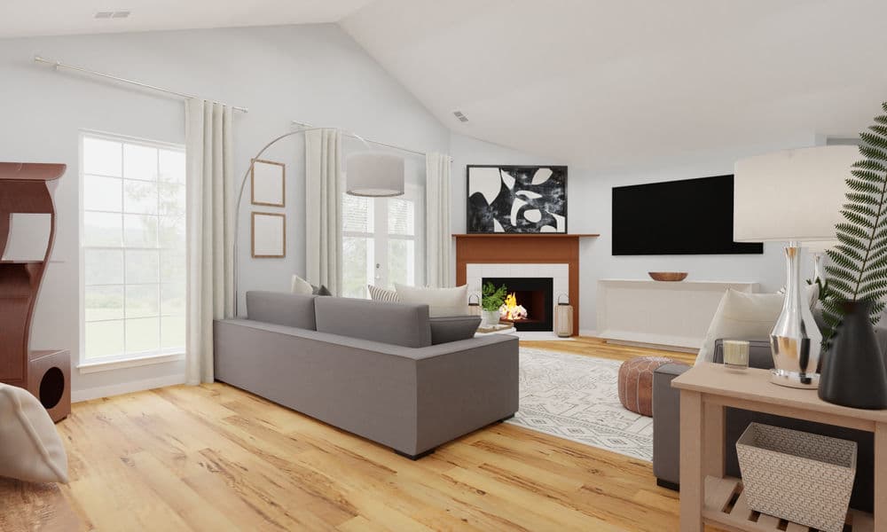 Living Room: Modern Elegant with Cozy Neutrals