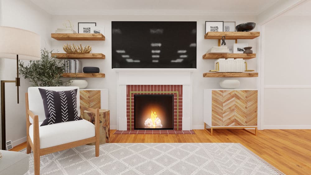 Living Room: Modern Minimalist with Entry Design Gallery, Image 5