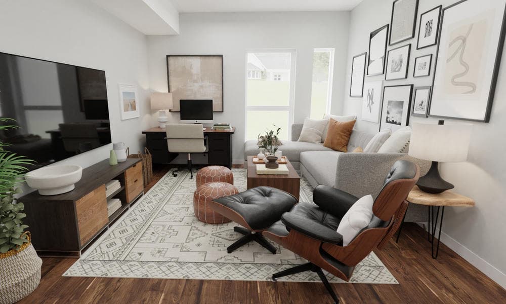 Living Room: Modern with Open Layout