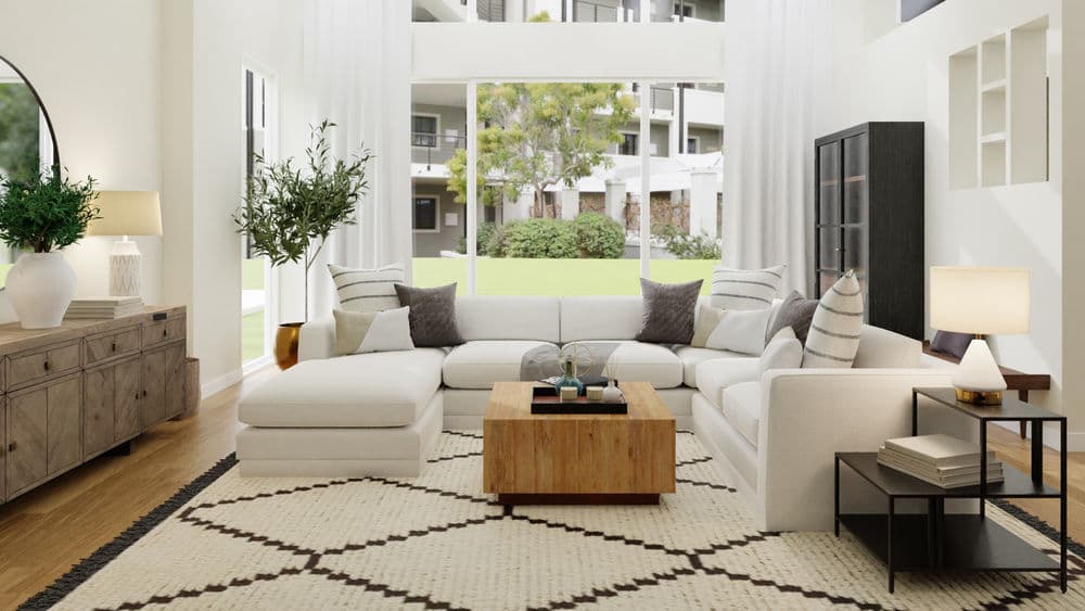 A Sunny Modern Rustic Living Room Gallery, Image 2