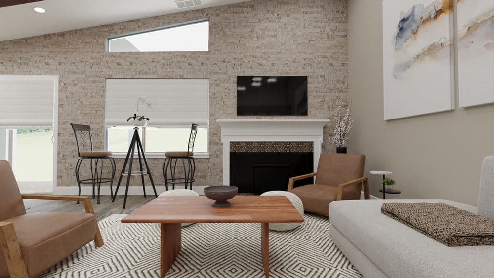 Modern Rustic Living Room with Neutral Palette Gallery, Image 4