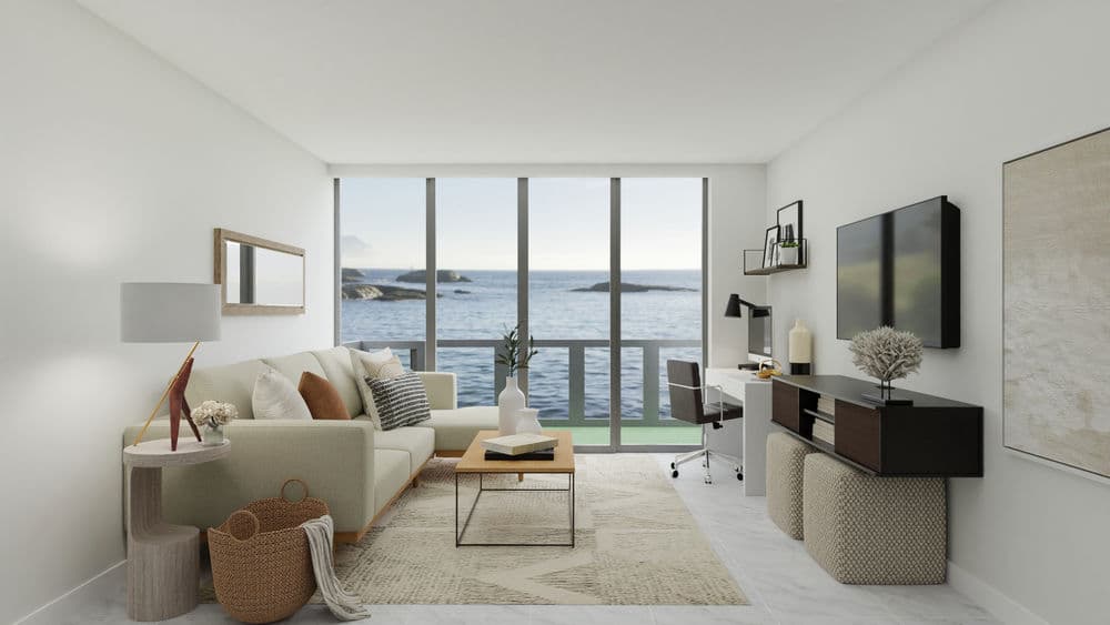 Coastal Escape: A Mid-Century Modern Living-Dining Room Gallery, Image 1