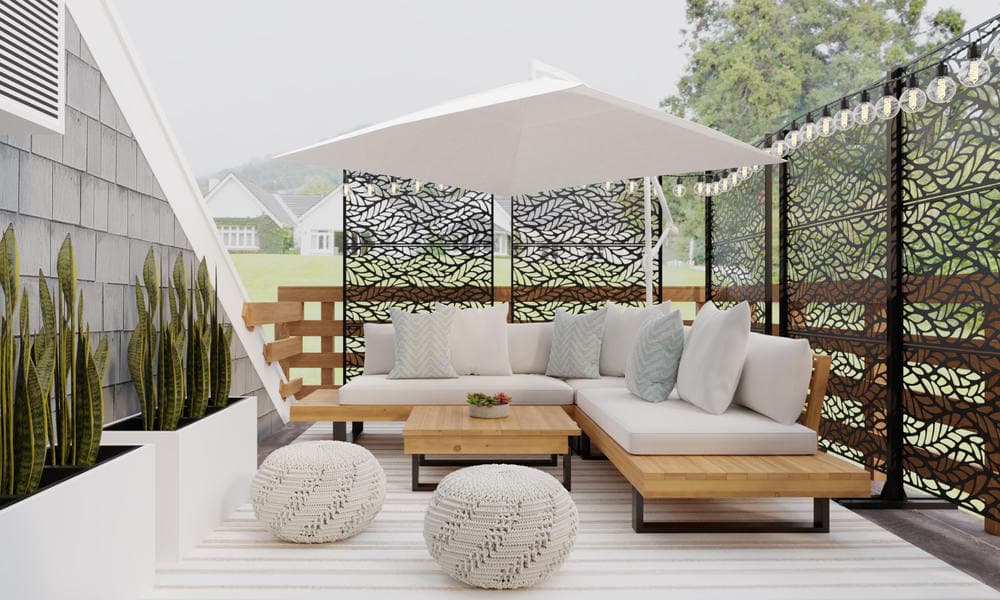 Outdoor Lounge: Modern Elegant with Cozy Ambiance