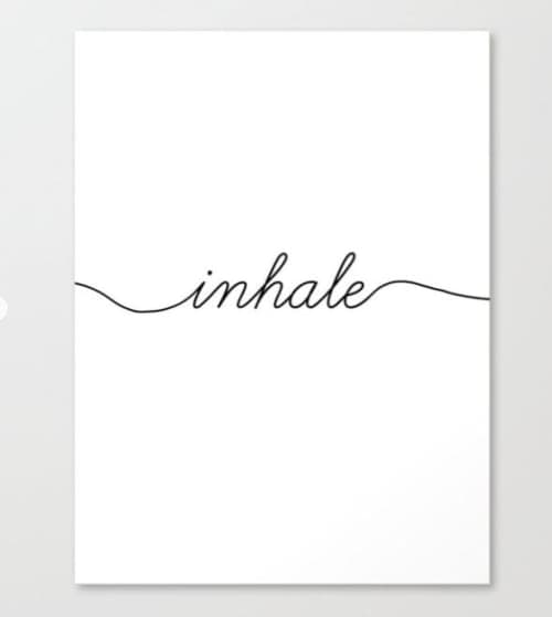 inhale exhale Canvas Print image
