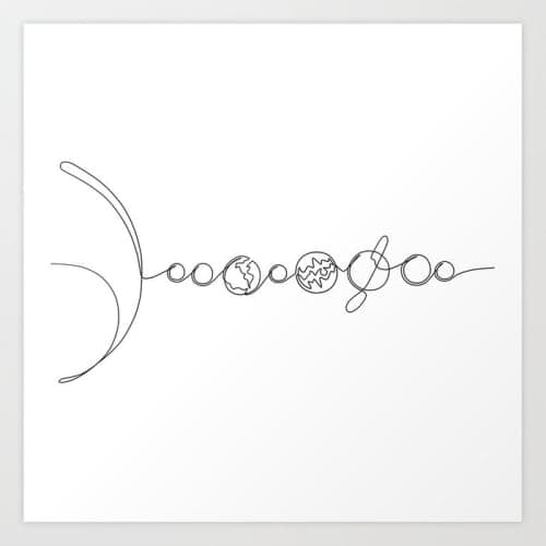 Line to the Universe Art Print image