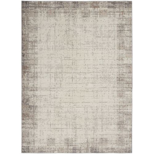 Alyse Geometric Gray/Ivory Area Rug-7'10''x9'10'' image