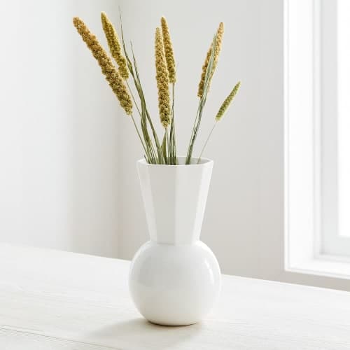 White Porcelain Urn Vases image