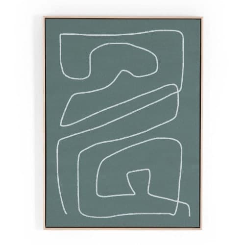 Line Abstract I Framed Wall Art With Frame 30"x40" image