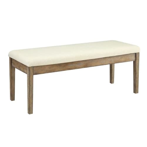 Acme Furniture Linen Upholstered Dining Bench image