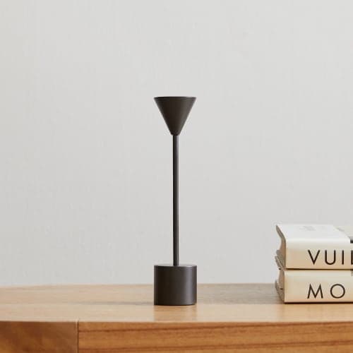 Hammond Antique Bronze Taper Holder Medium image