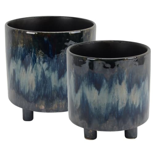 Kole 2 Piece Ceramic Pot Planter Set image